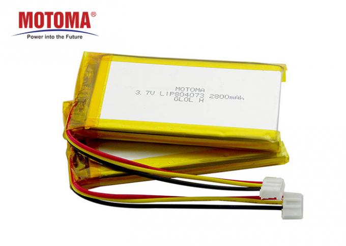 Motoma UL1642 ha approvato la batteria 3,7 V 2800mah di Lipo del litio per il rivelatore 0