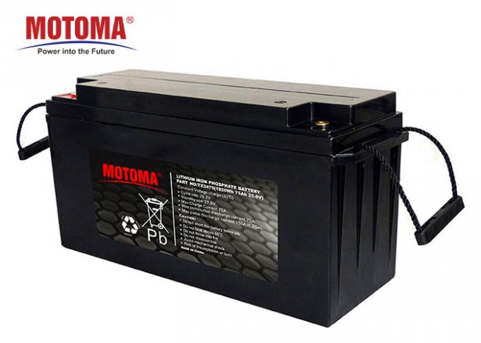 Batteria al litio 25.6V 75Ah di energia solare LiFePO4 con densit&agrave; di alta energia 0