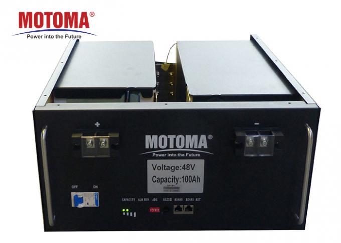 Il tipo del cassetto delle batterie solari 48v 100Ah del litio dei sistemi solari lungamente cicla la vita 0